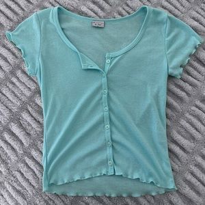 Eyelet detail blouse